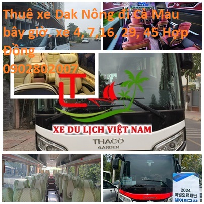 Thue Xe Dak Nong Di Ca Mau