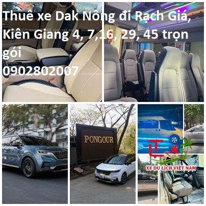 Thue Xe Dak Nong Di Rach Gia