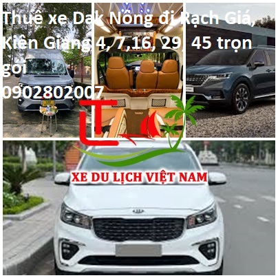 Thue Xe Dak Nong Di Rach Gia