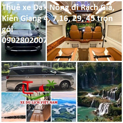 Thue Xe Dak Nong Di Rach Gia