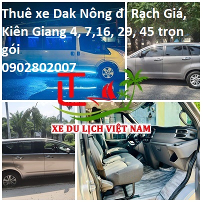 Thue Xe Dak Nong Di Rach Gia