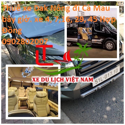 Thue Xe Dak Nong Di Ca Mau